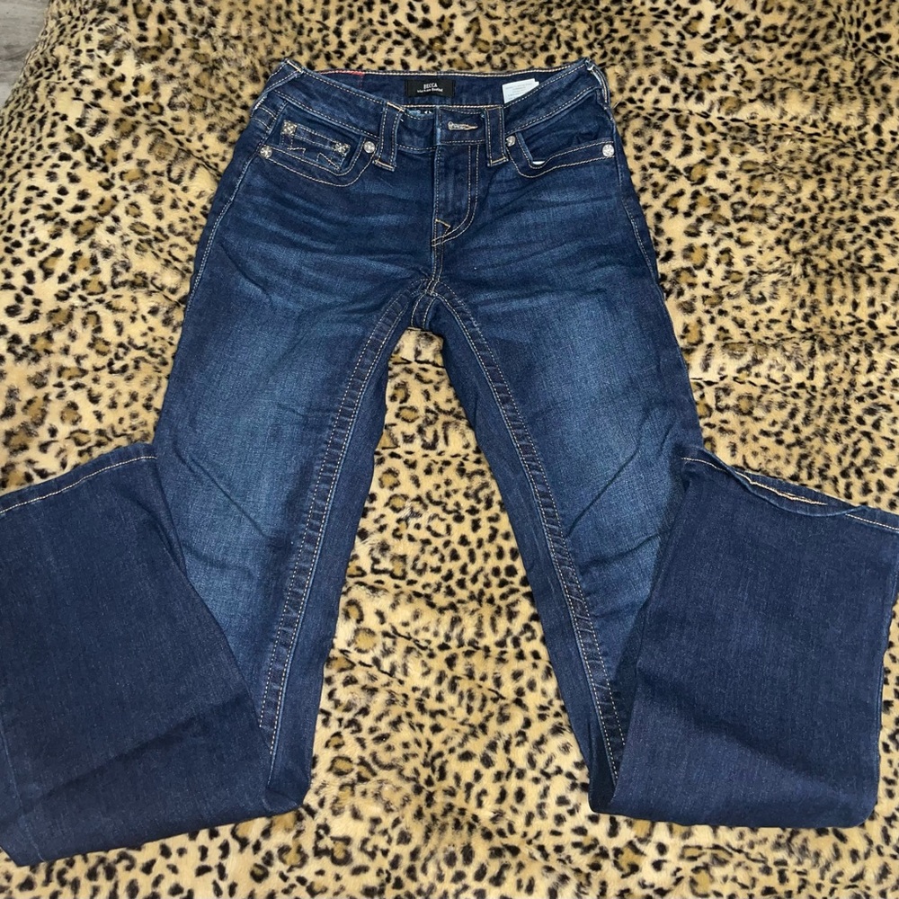 Women's BECCA True Religion Blue Jeans - Picture 4 of 4